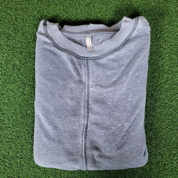FP Movement Cropped Sweatshirt Raw Hem‎ Long Sleeve Athleisure Top - Picture 1 of 8